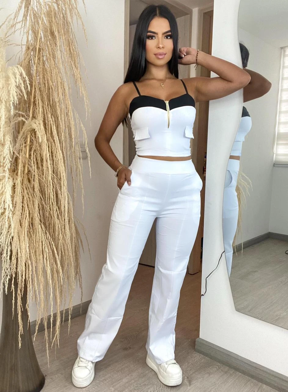 Conjunto 2 piezas pantalón y top 5