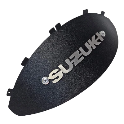 GN 125 AX 4 Cachucha farola acero negro logo 3d ML