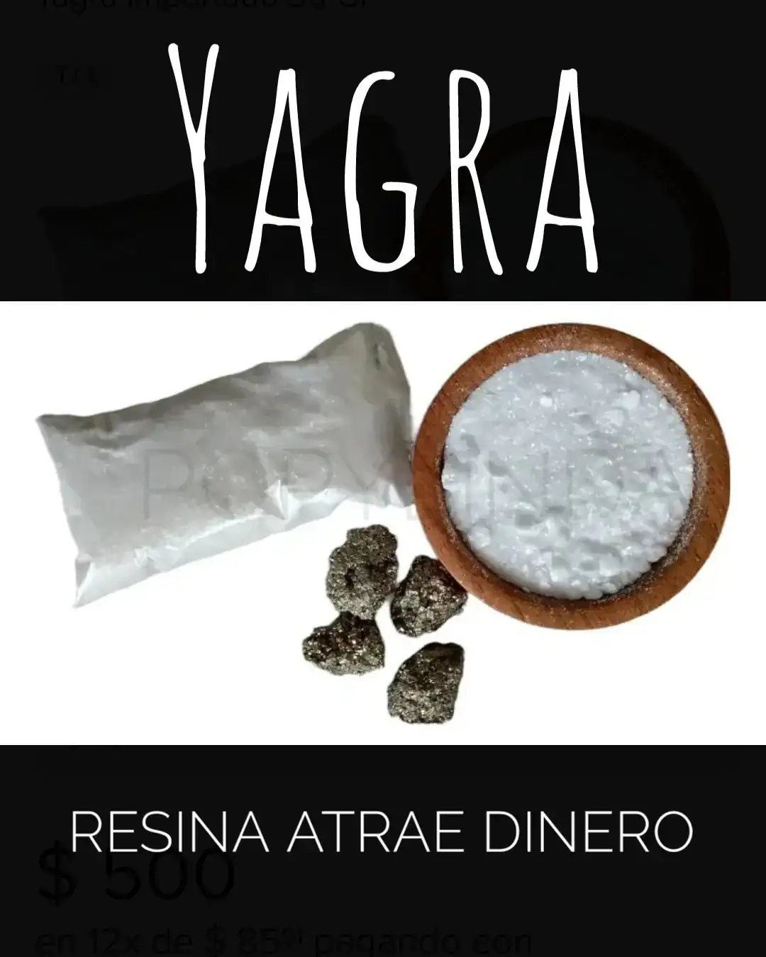 Yagra en polvo