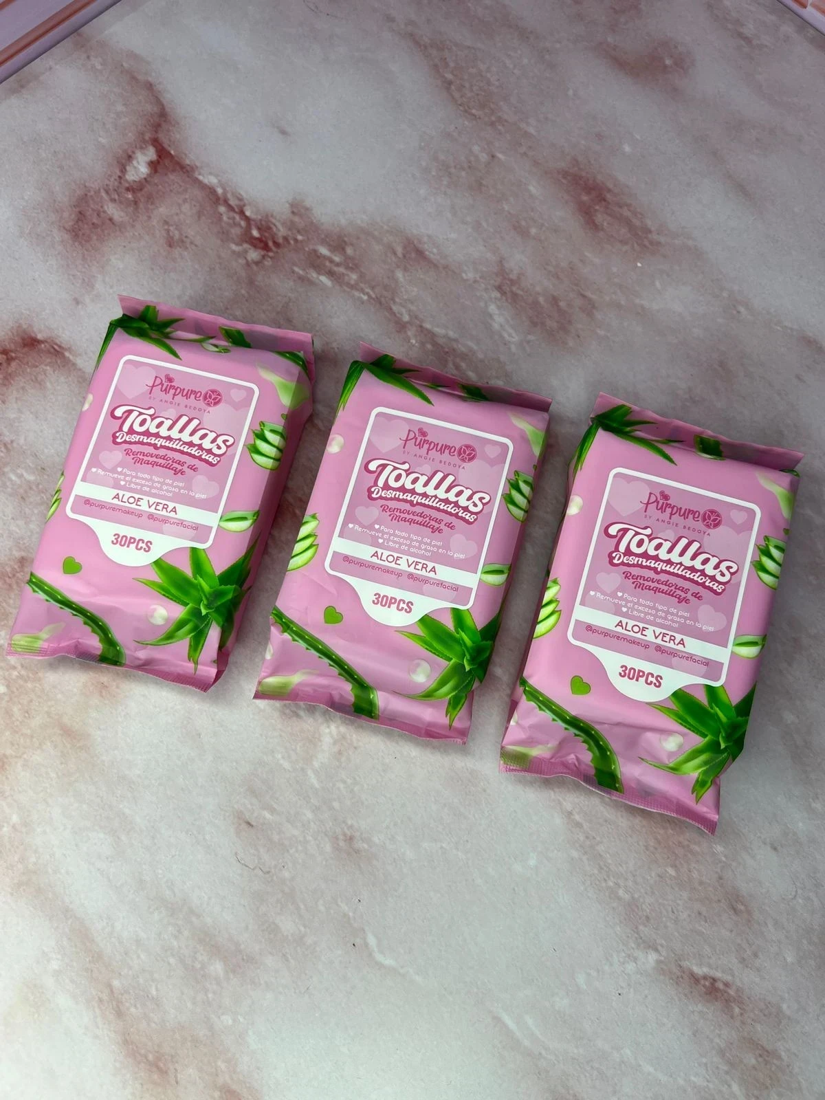 Toalla Desmaquillante Aloe Vera 30pcs