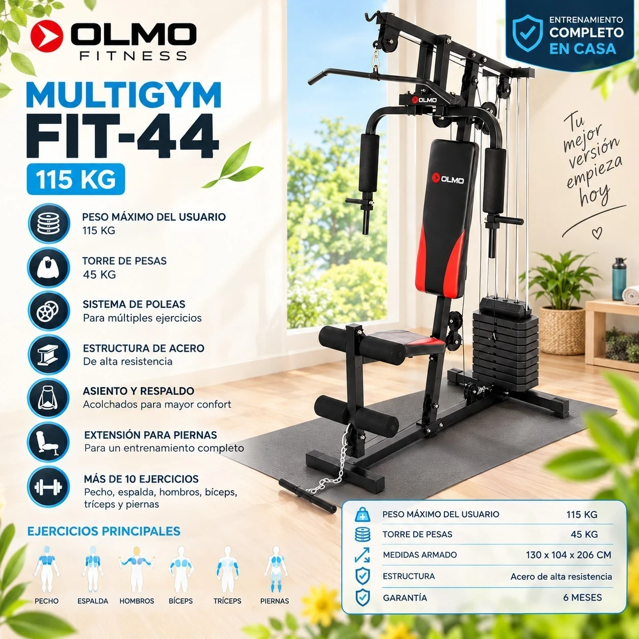 MULTIGYM OLMO FIT-44 115KG