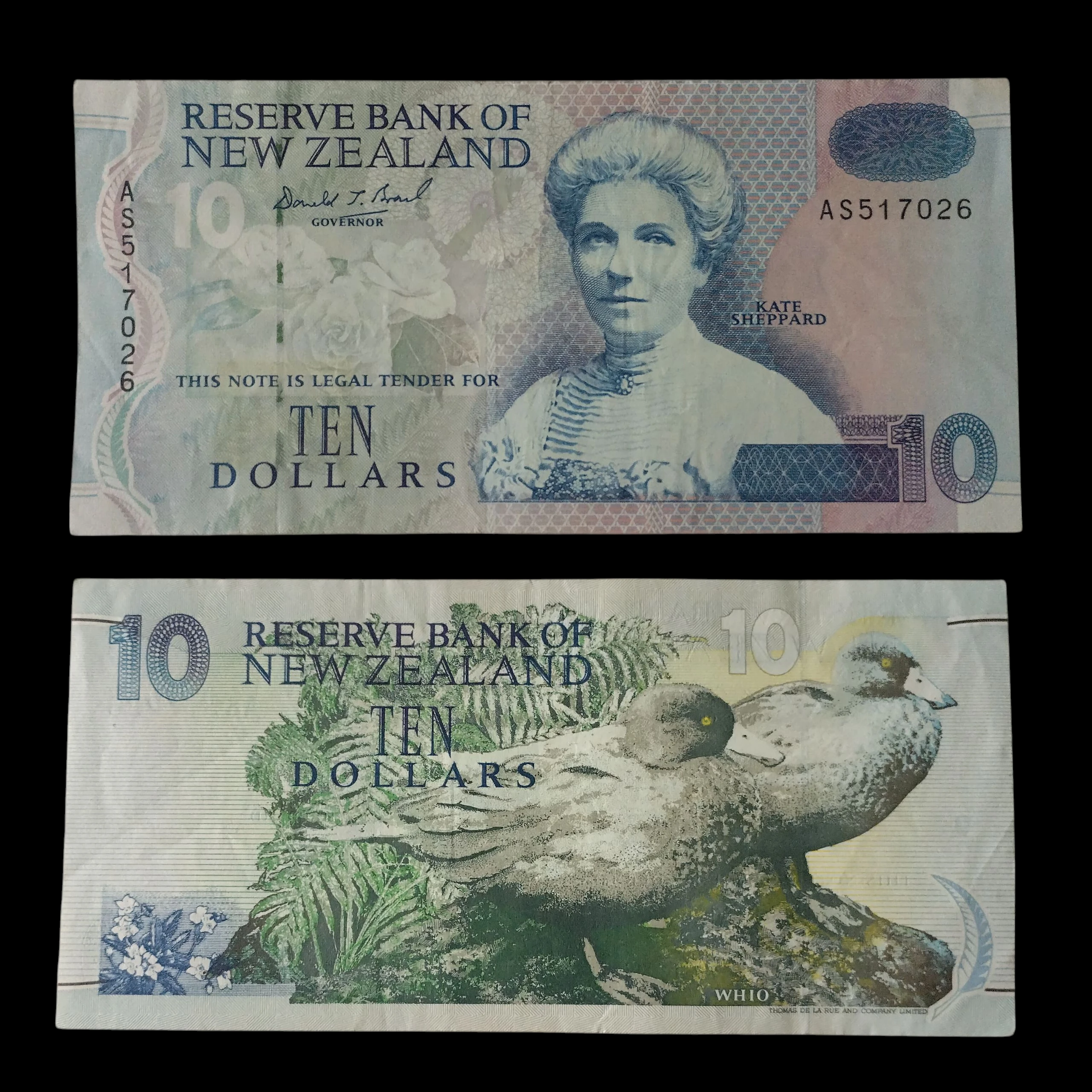 • Nueva Zelanda 10 dolares xf