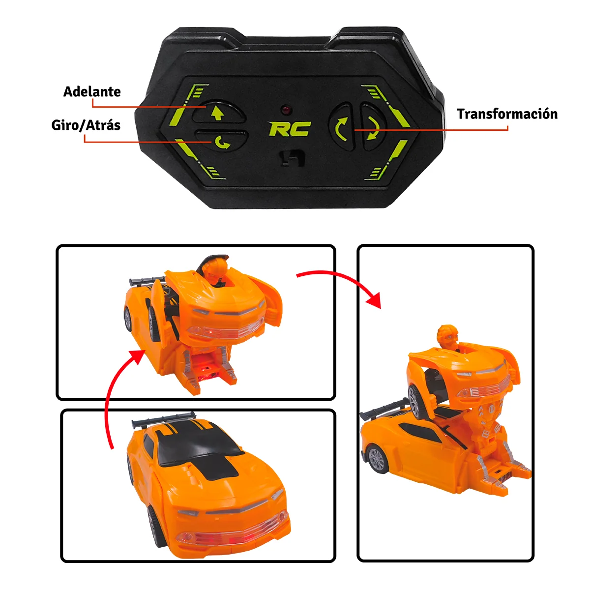 Carro Robot Transformer Deportivo 2