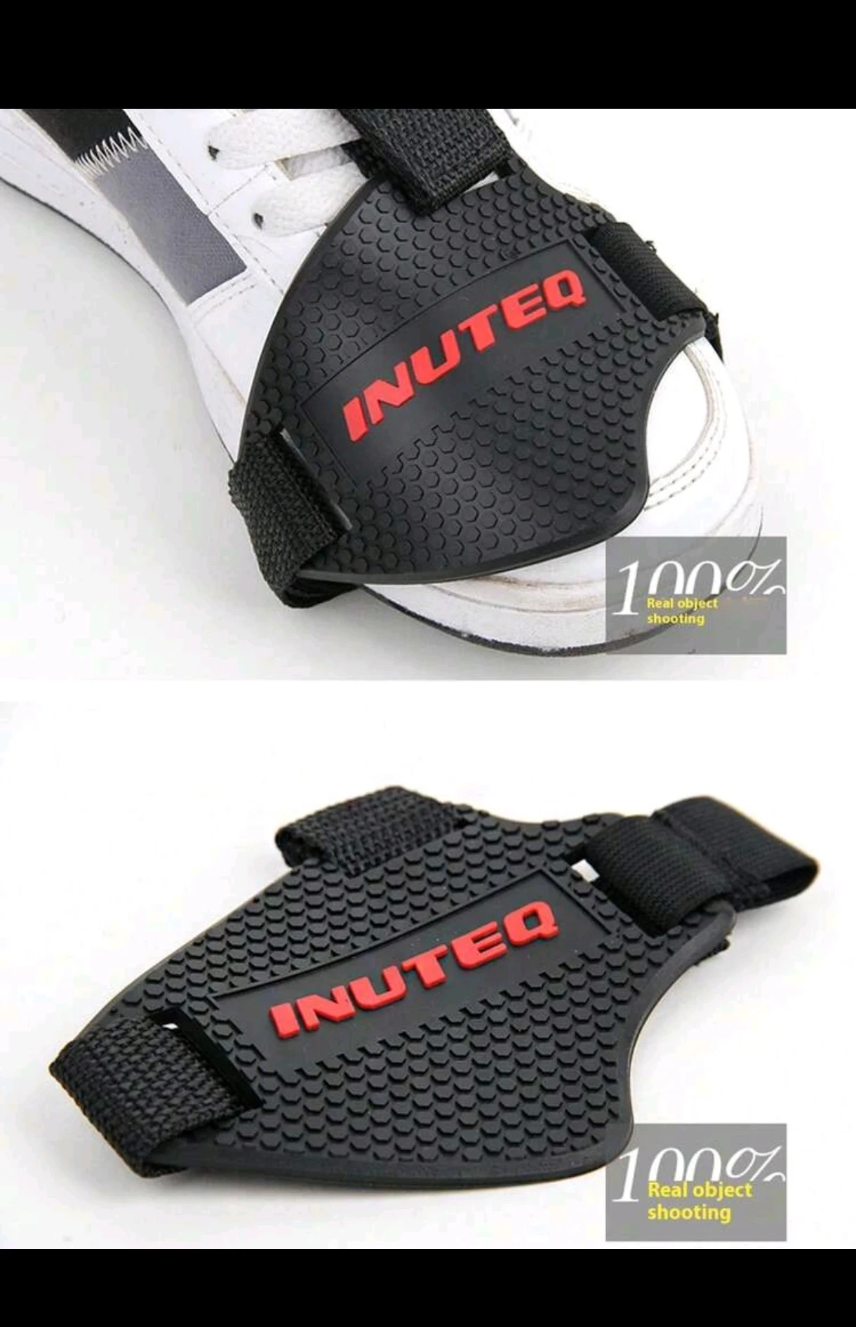 Protector de Calzado para Palanca de Cambios de Moto - Negro Minimalista 3