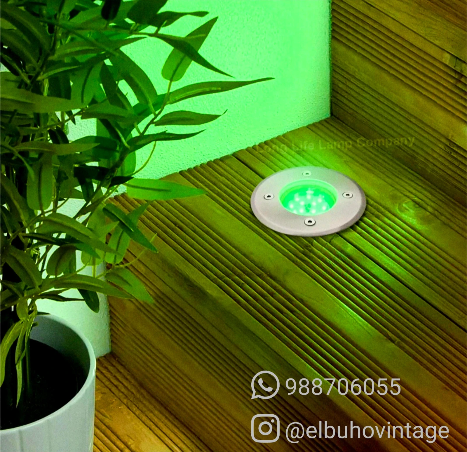 SPOT PARA PISO CON LUZ RGB 9W 3