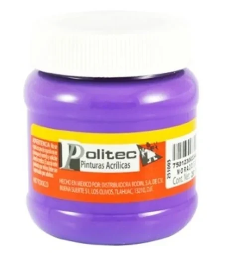 Politec pintura morado frasco de 250 ml