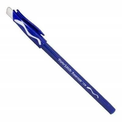 Bolígrafo papermate azul  borrable con goma