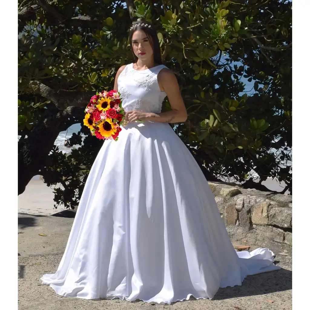 Vestido De Noiva Roda Bufante 
