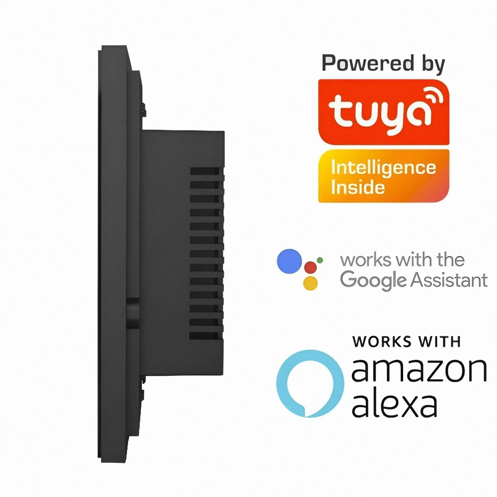 INTERRUPTOR DOBLE INTELIGENTE WIFI 10A 120VAC COLOR NEGRO S/NEUTRO DEXEL SMART 3