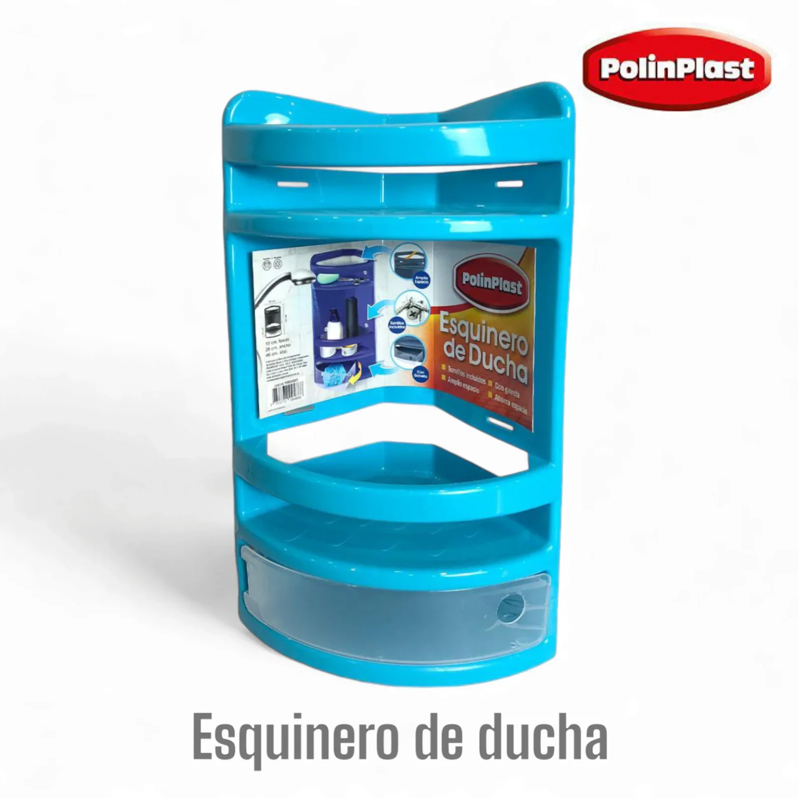 Esquinero de ducha c/cajón 