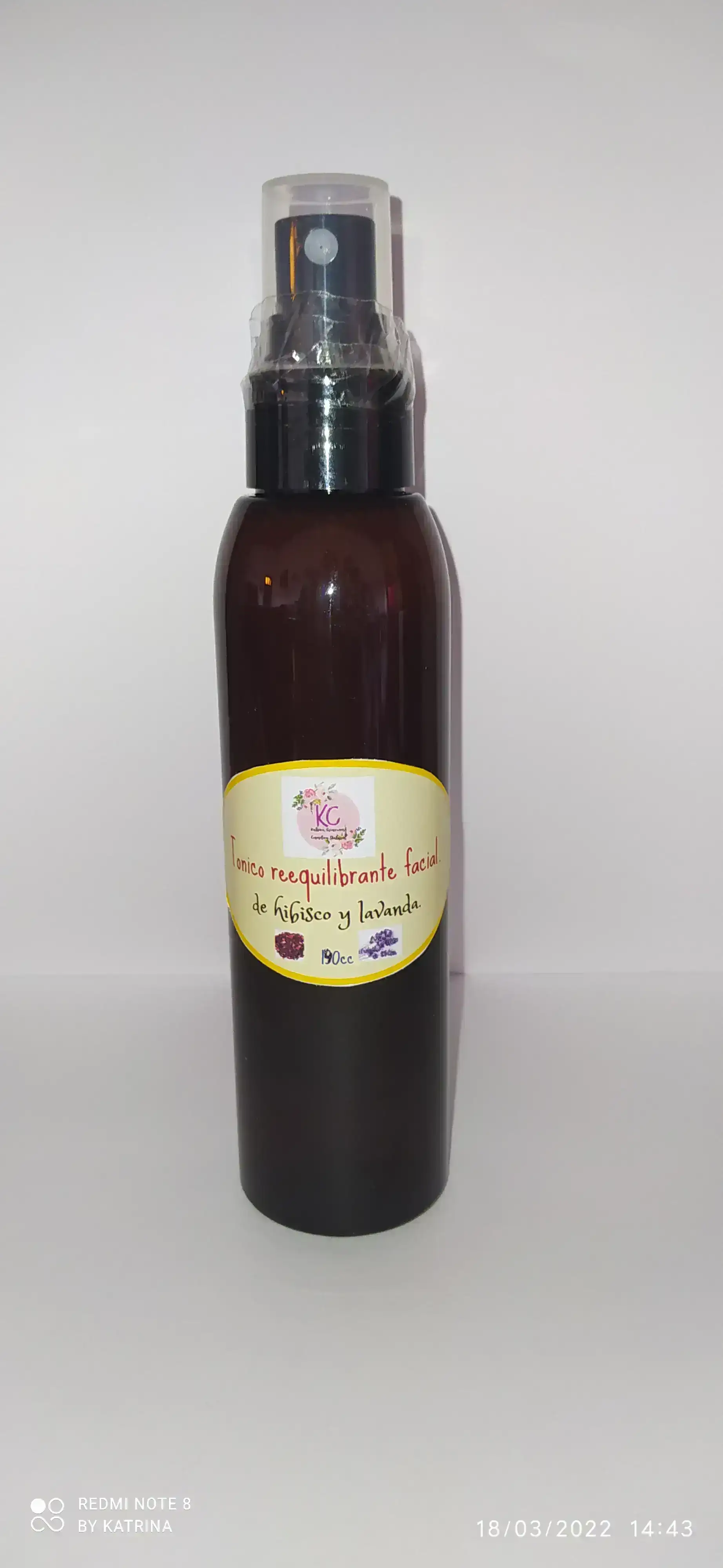 Tonico facial reequlibrante,lavanda y hibisco. 2