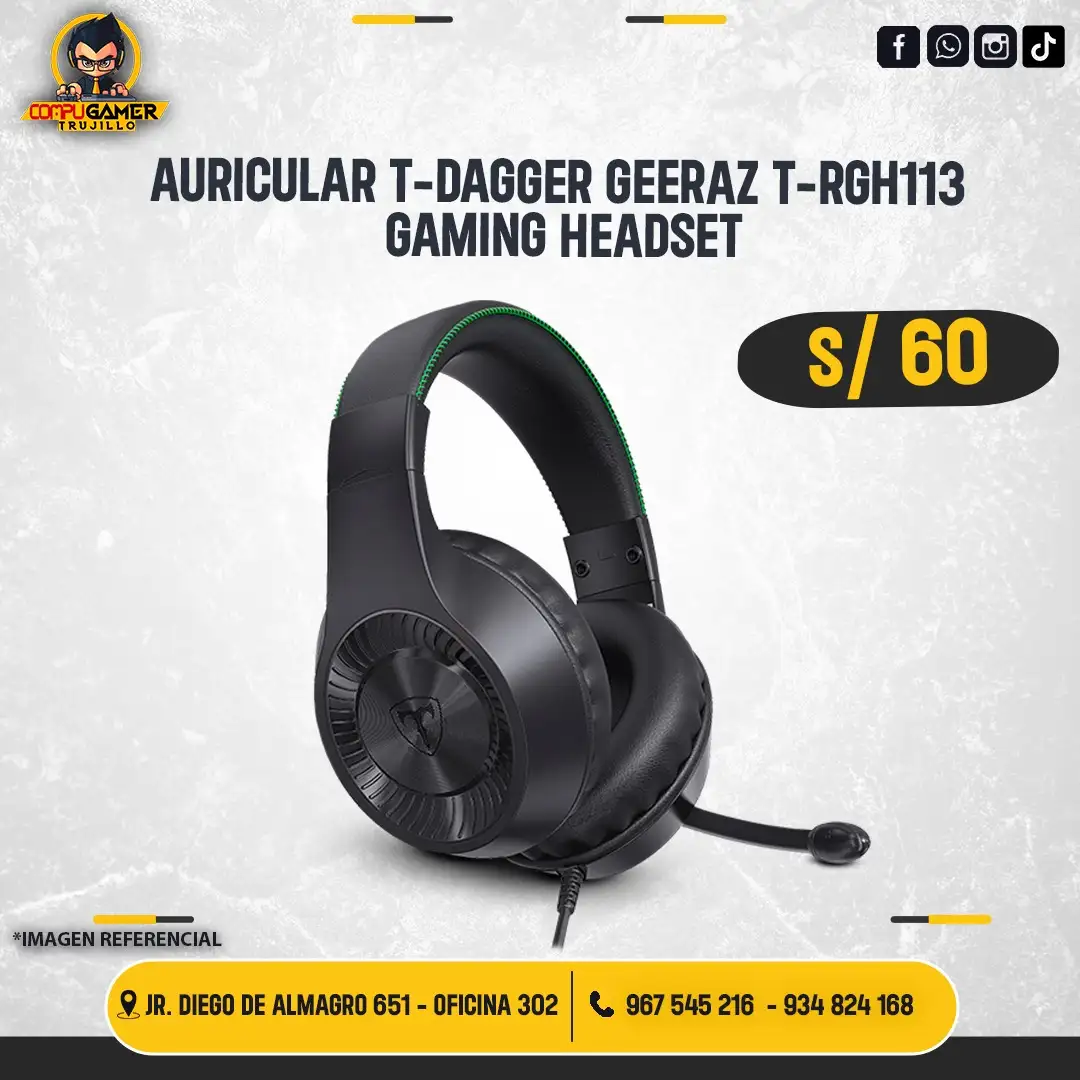 AURICULAR T-DAGGER GEERAZ BLACK