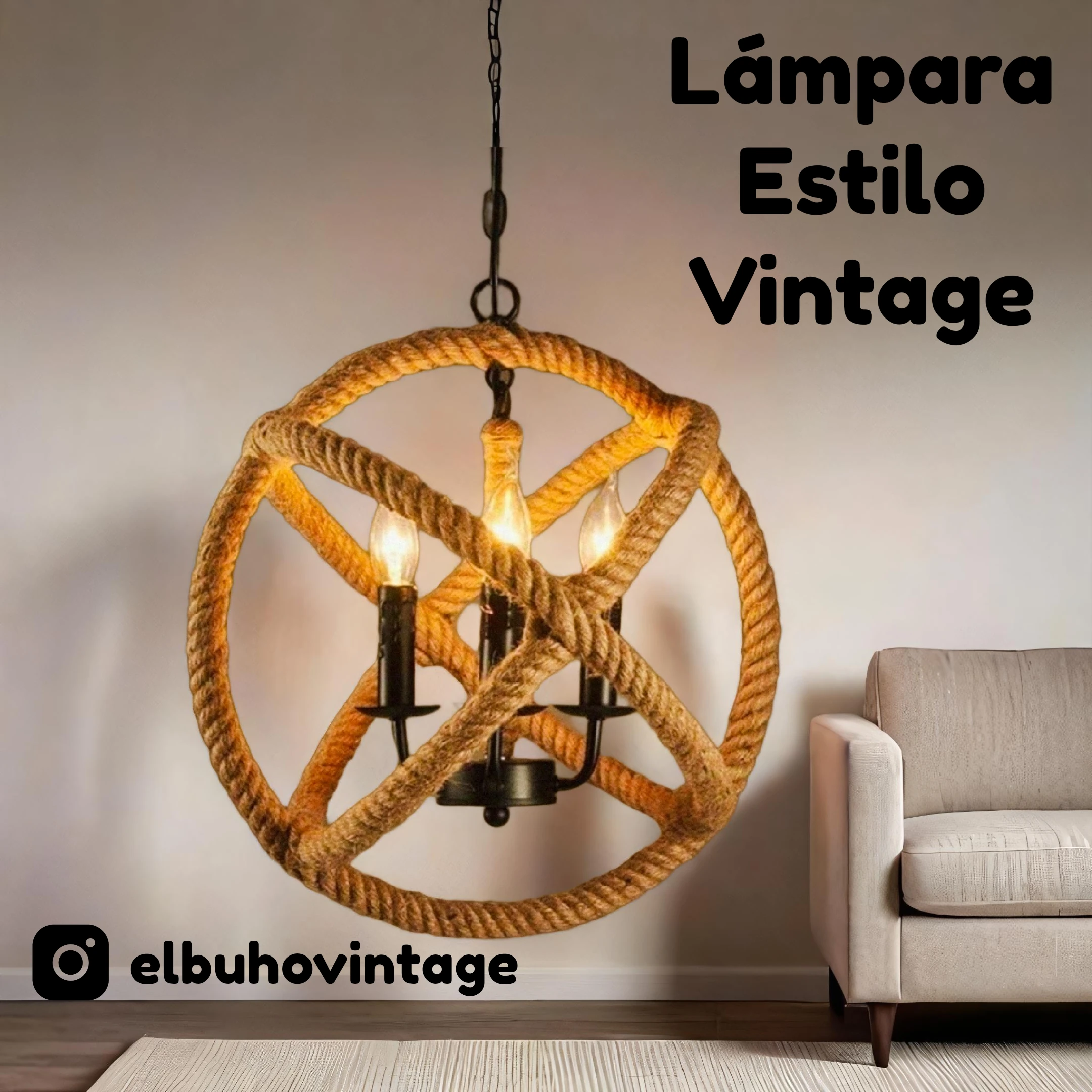 Lámpara Colgante estilo Candelabro 🔱 2