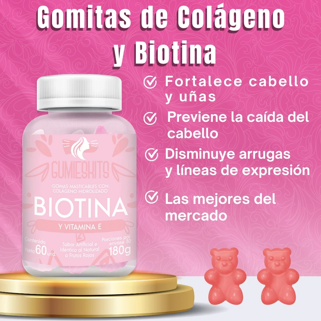 Gomitas de Colageno + Biotina y Vitamina E: