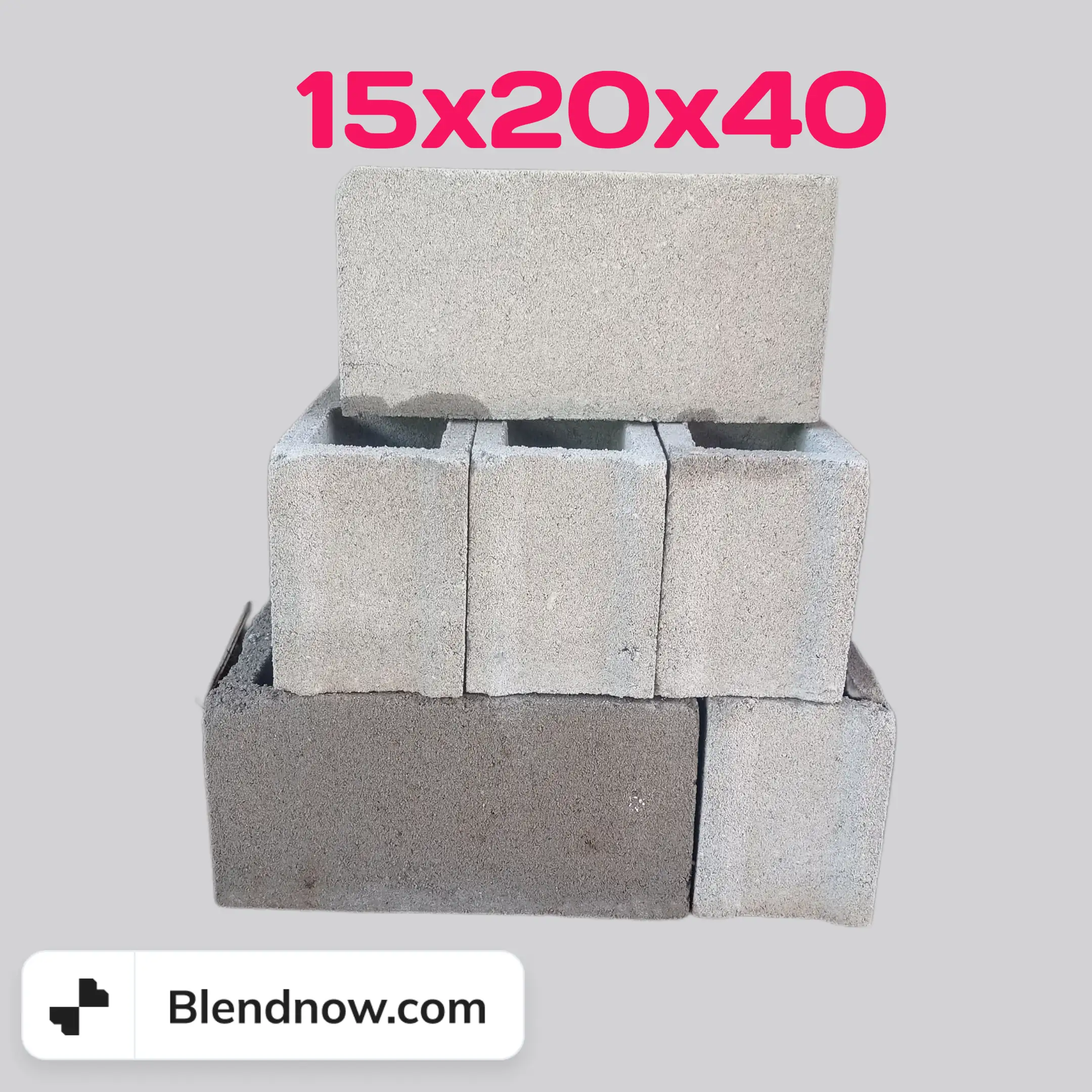 Ladrillos de 15 x 20 x 40 
