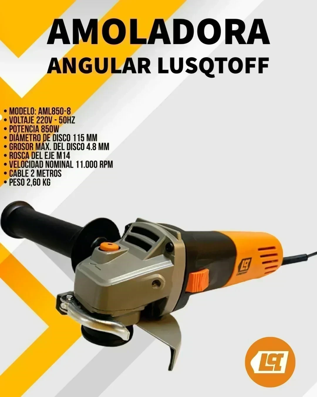 AMOLADORA ANGULAR AML850-8