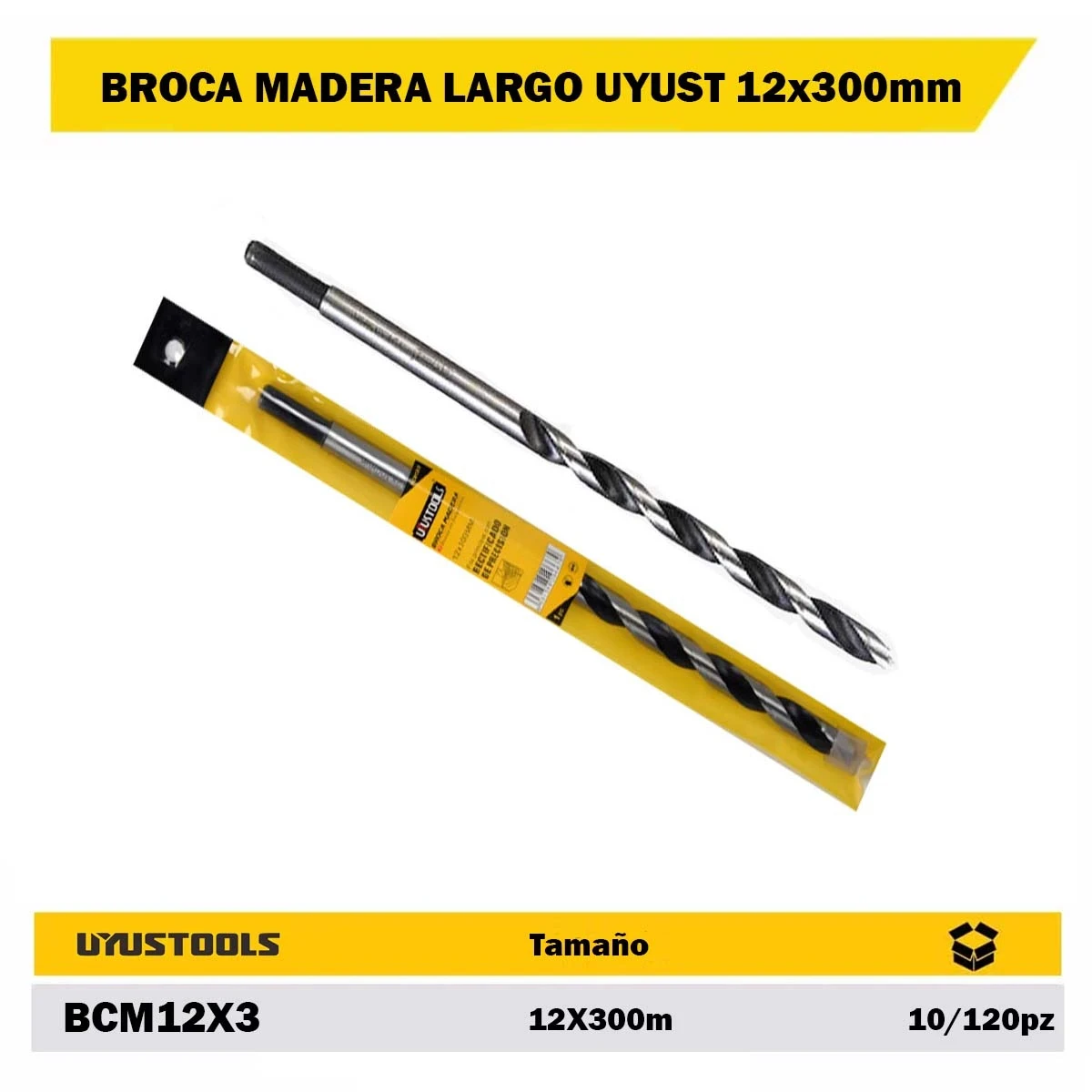 BROCA MADERA LARGO UYUST 12x300mm
