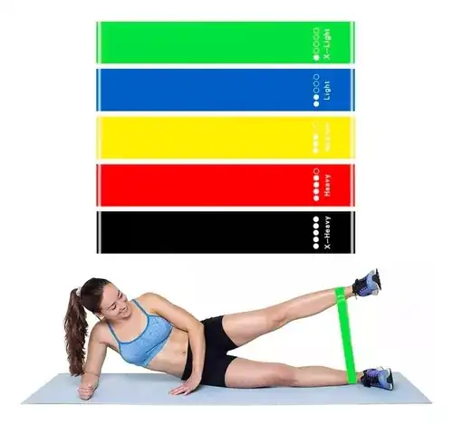 KIT 5 BANDAS DE RESISTENCIA FITNESS  4
