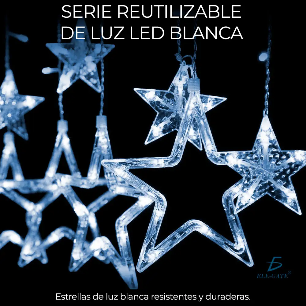 Cortina De Luz LED Estrellas  3