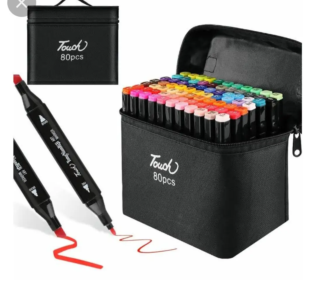 Plumones Touch Doble Punta 80 Pzs 