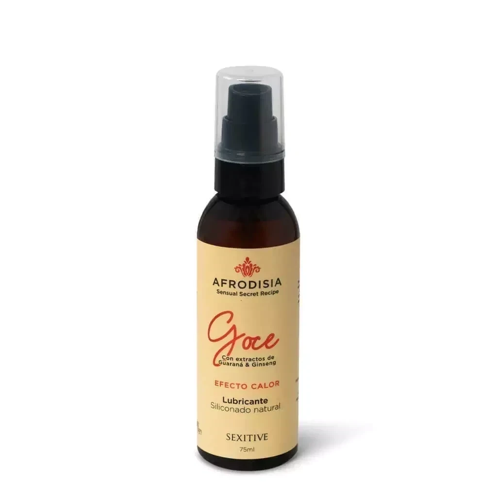 Lubricante Siliconado Natural Afrodisia Goce - efecto calor 75ml 2