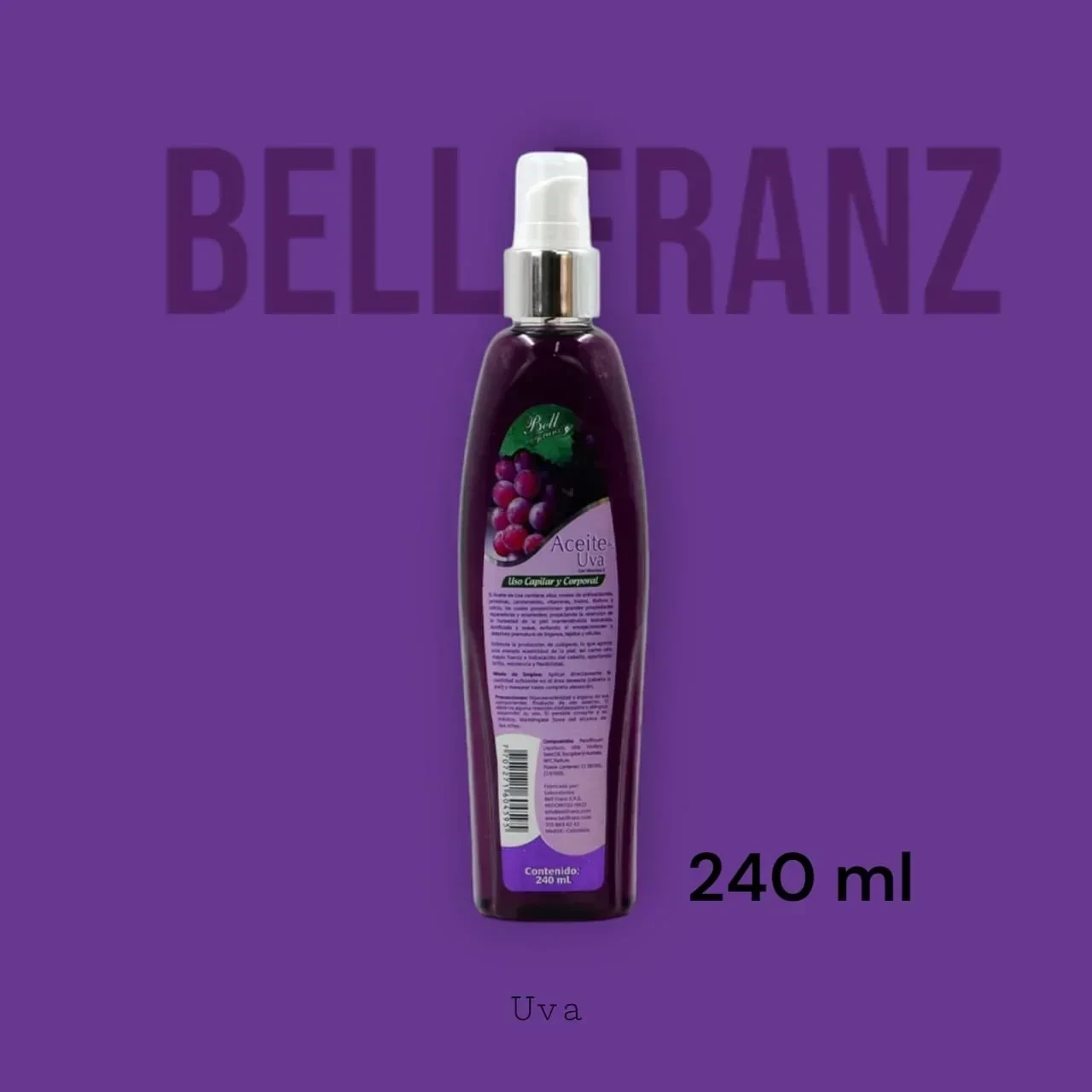 bell franz aceite uva x240 ml