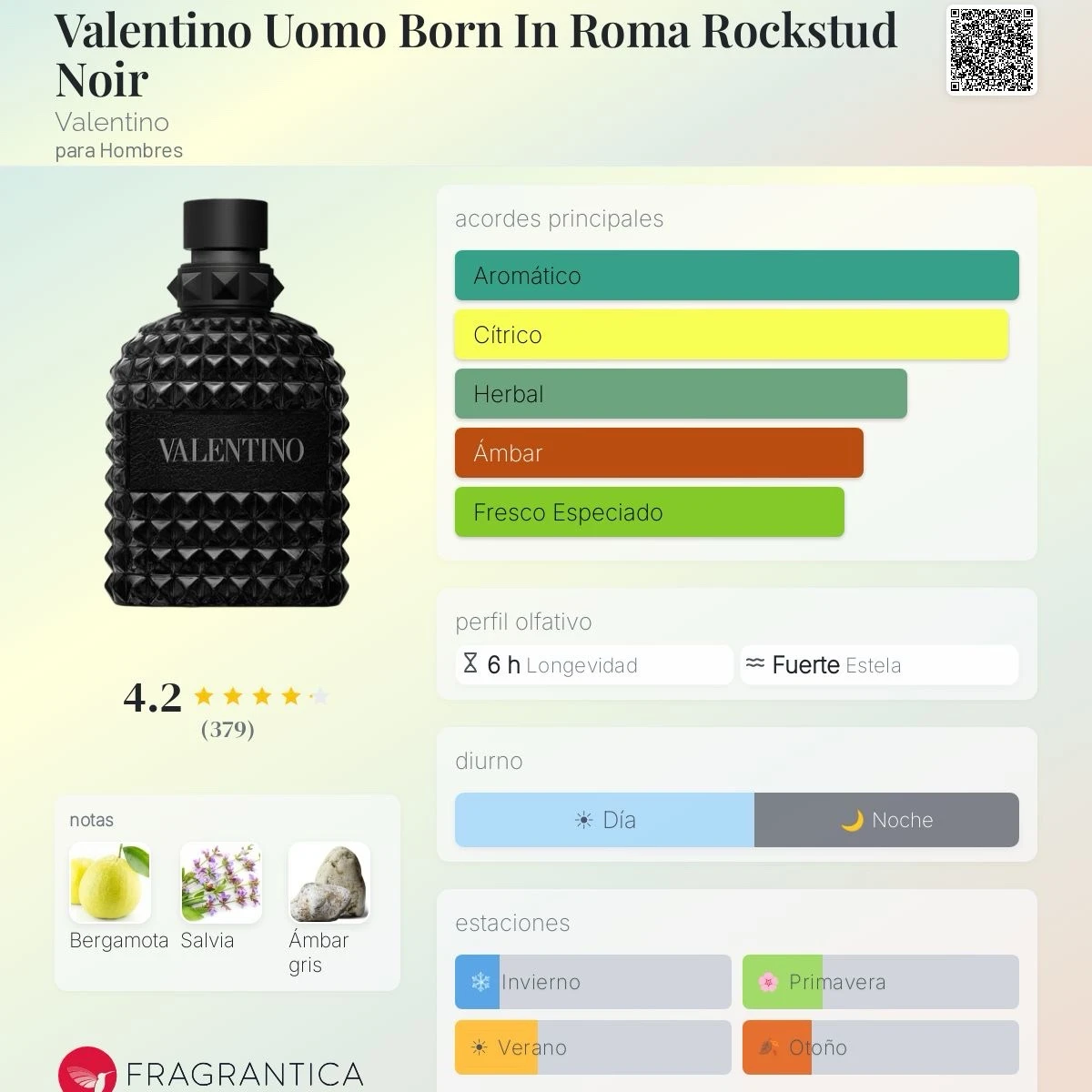 1.1 - Valentino Uomo Born In Roma Rockstud Noir - Hombre 2