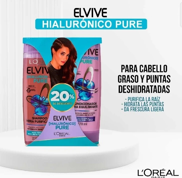 ELVIVE PAK SH. Y ACON. 370ML 