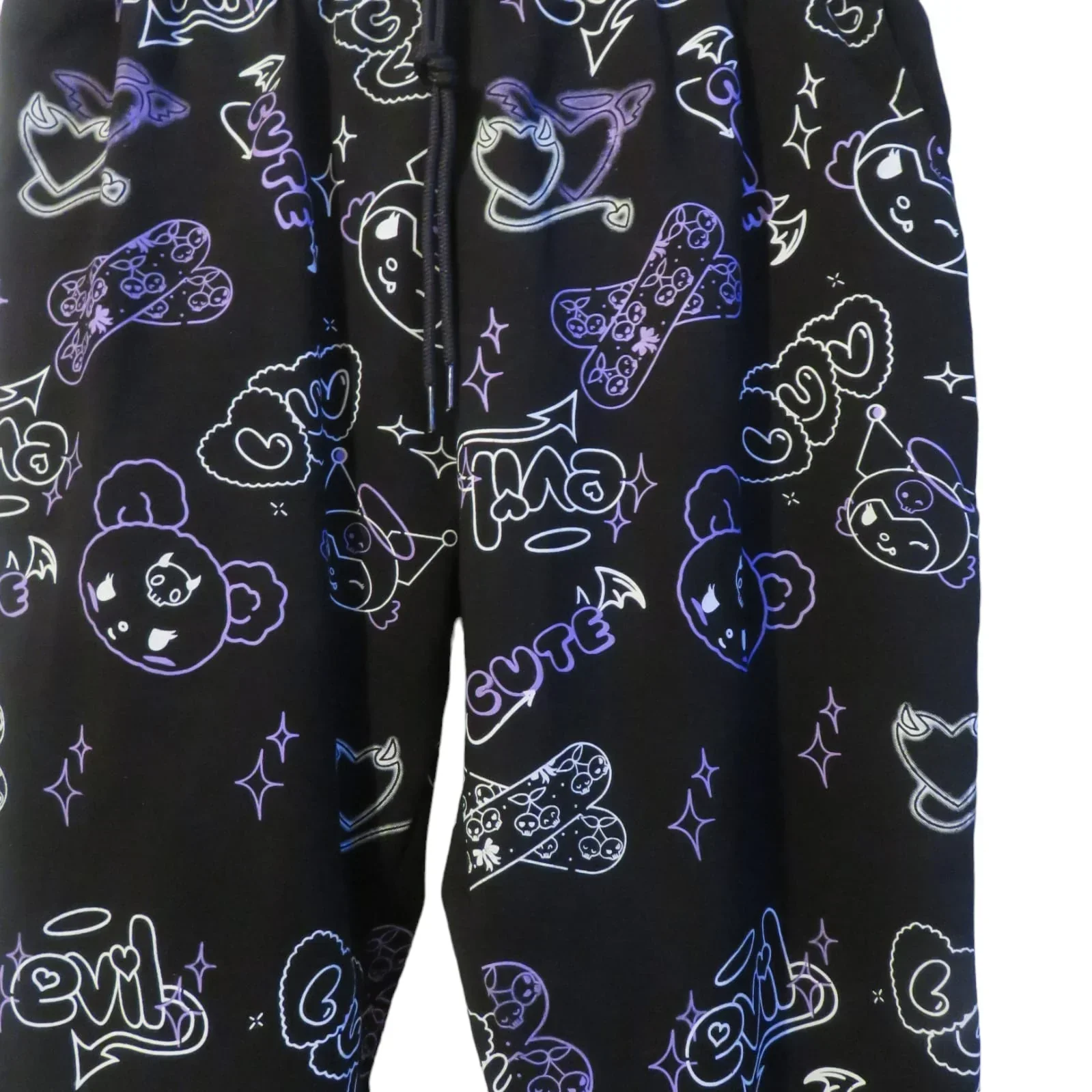 Pants cute negro con morado  2