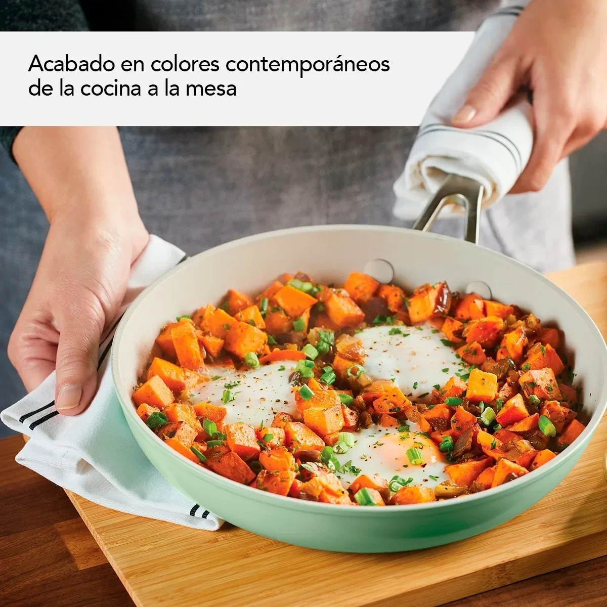SARTEN KITCHENAID PISTACHO 25CM ANTIADHERENTE 84821 2