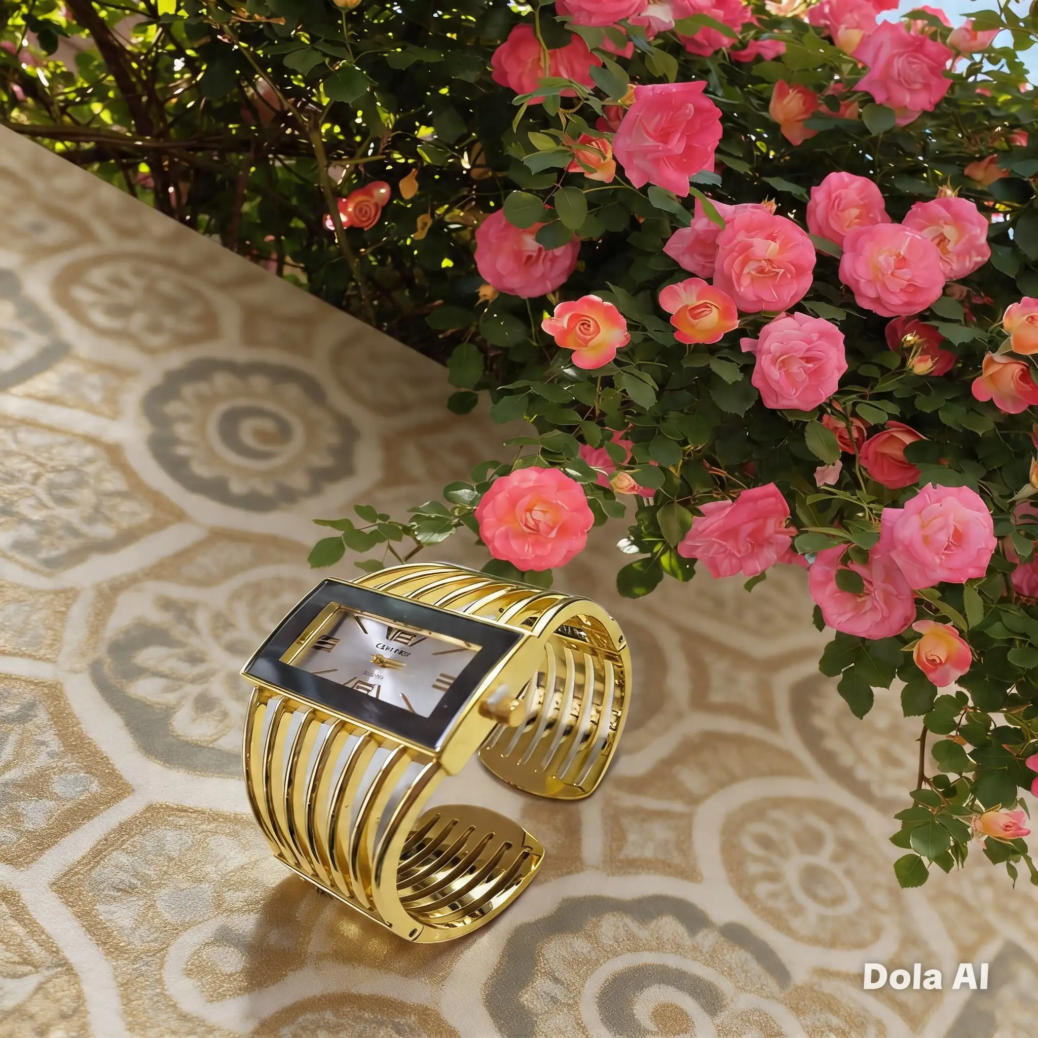 Reloj brazalete rectangular