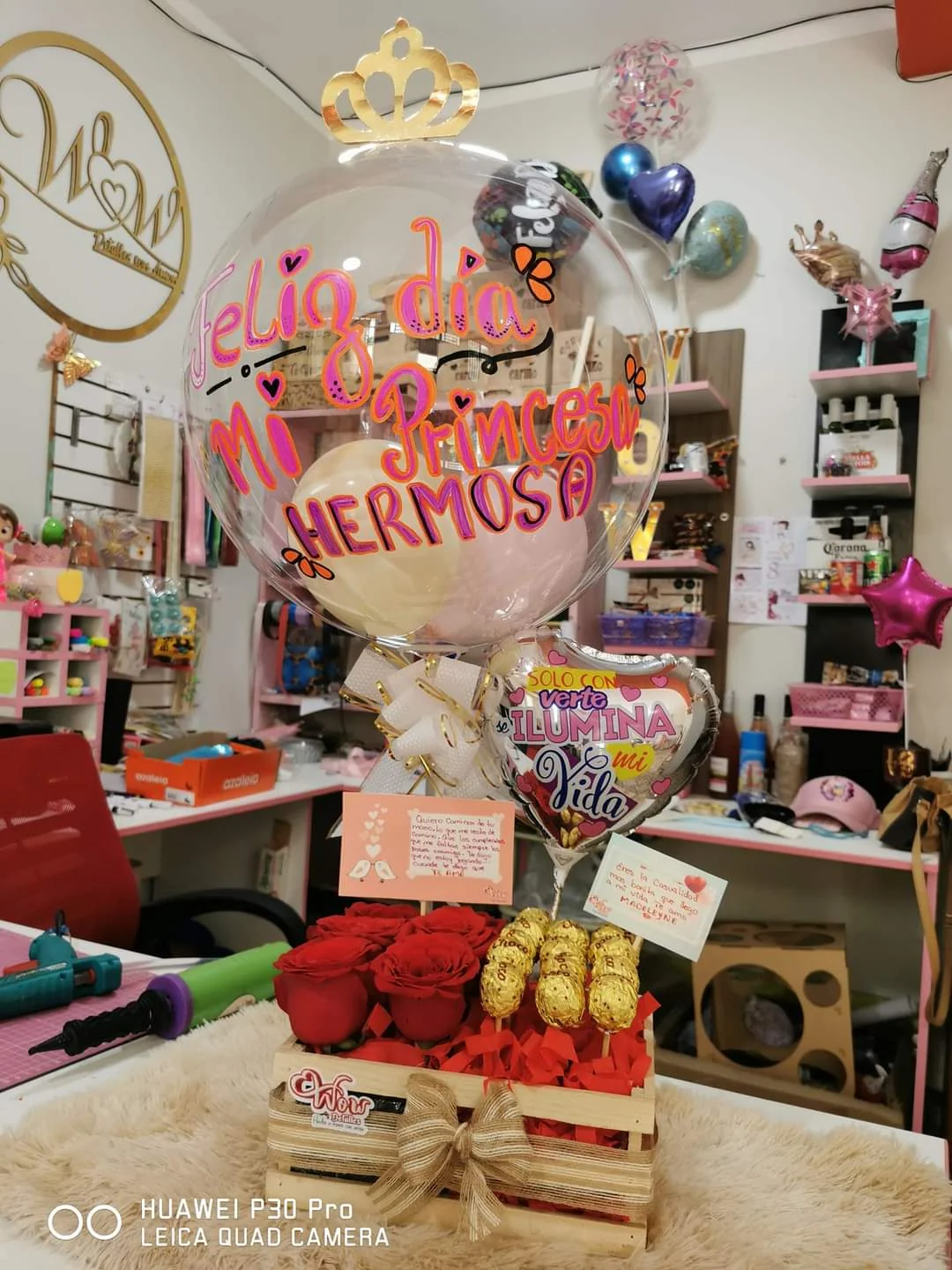Rosas y ferrero