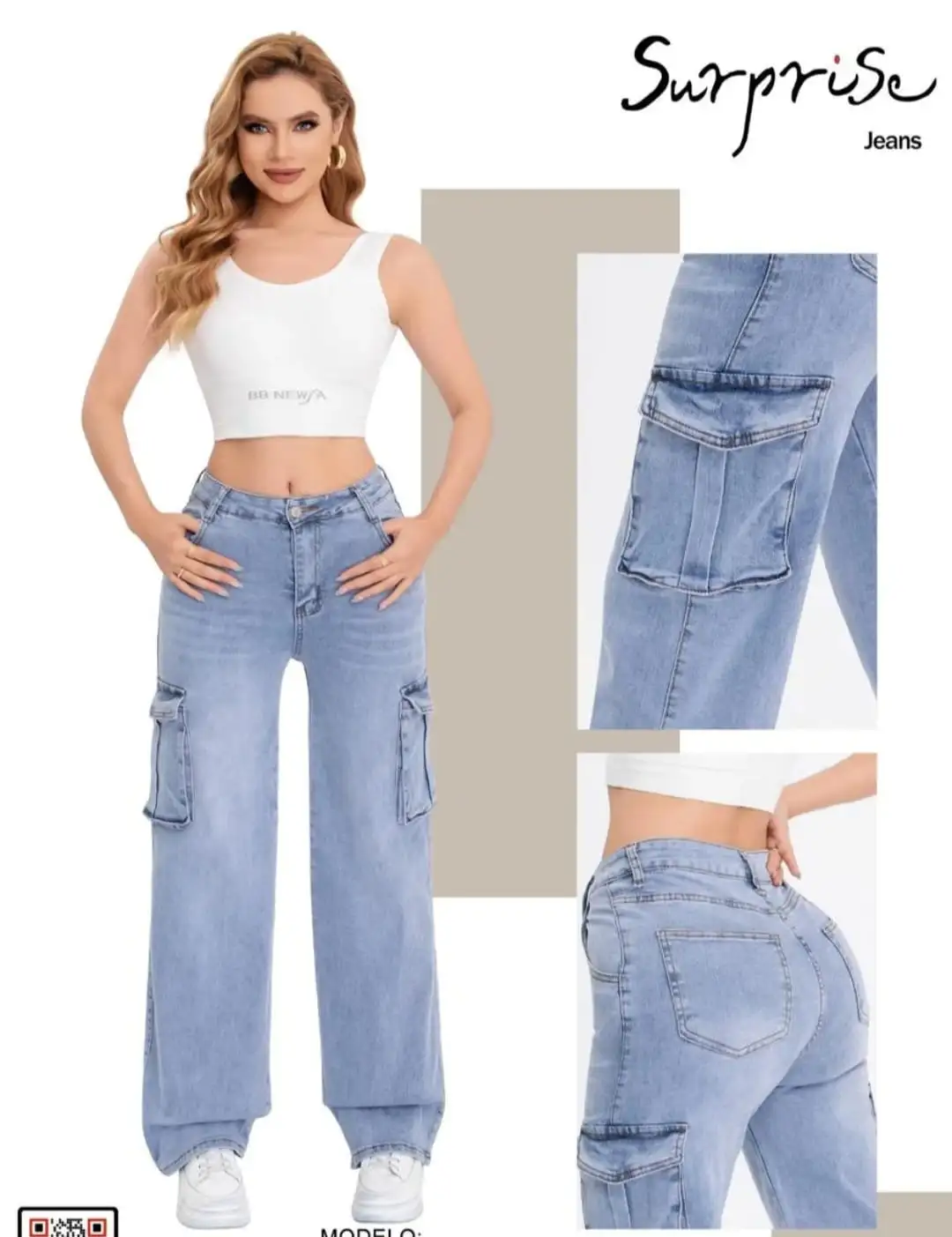 Jeans cargo STRECH