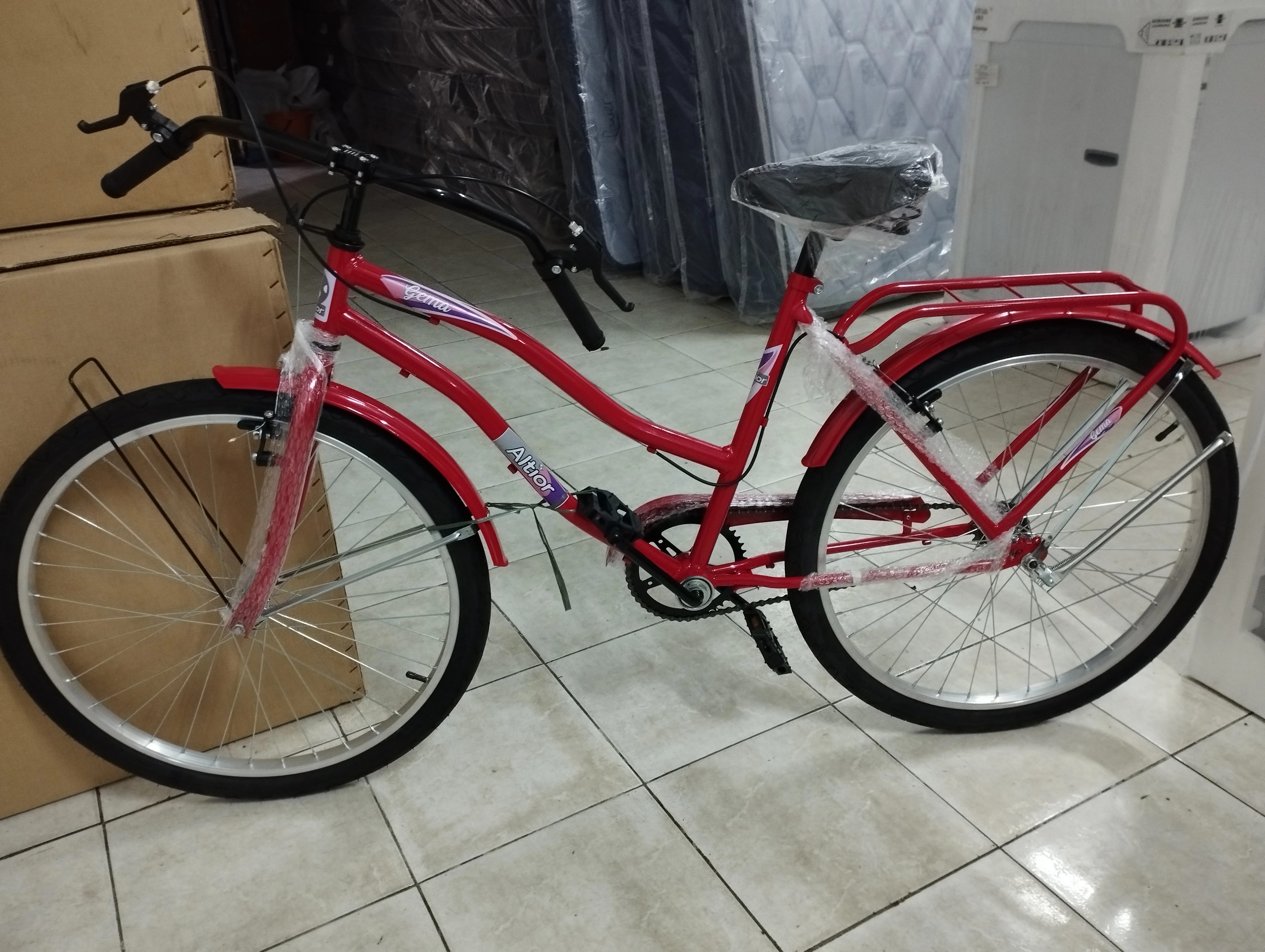 Bicicleta ALTIOR Dama Gema Paseo Roja Rod. 29