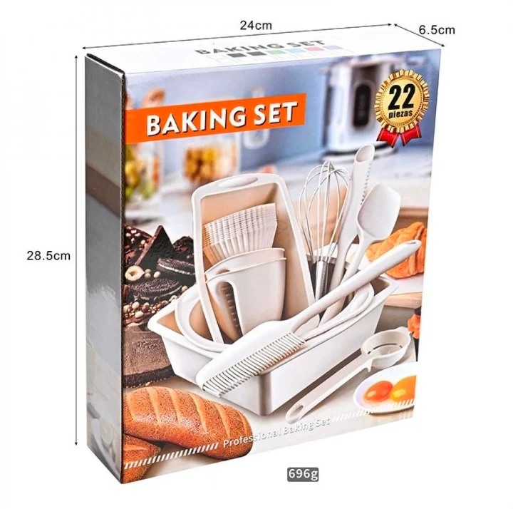 Set de reposteria d2 22 piezas 
