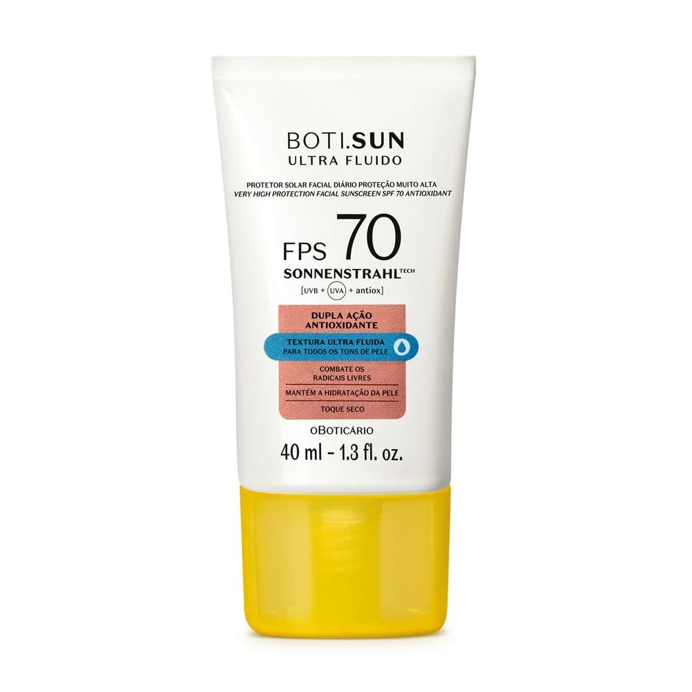 Protector solar facial diario antioxidante ultra fluido fps 70 40ml botisun
