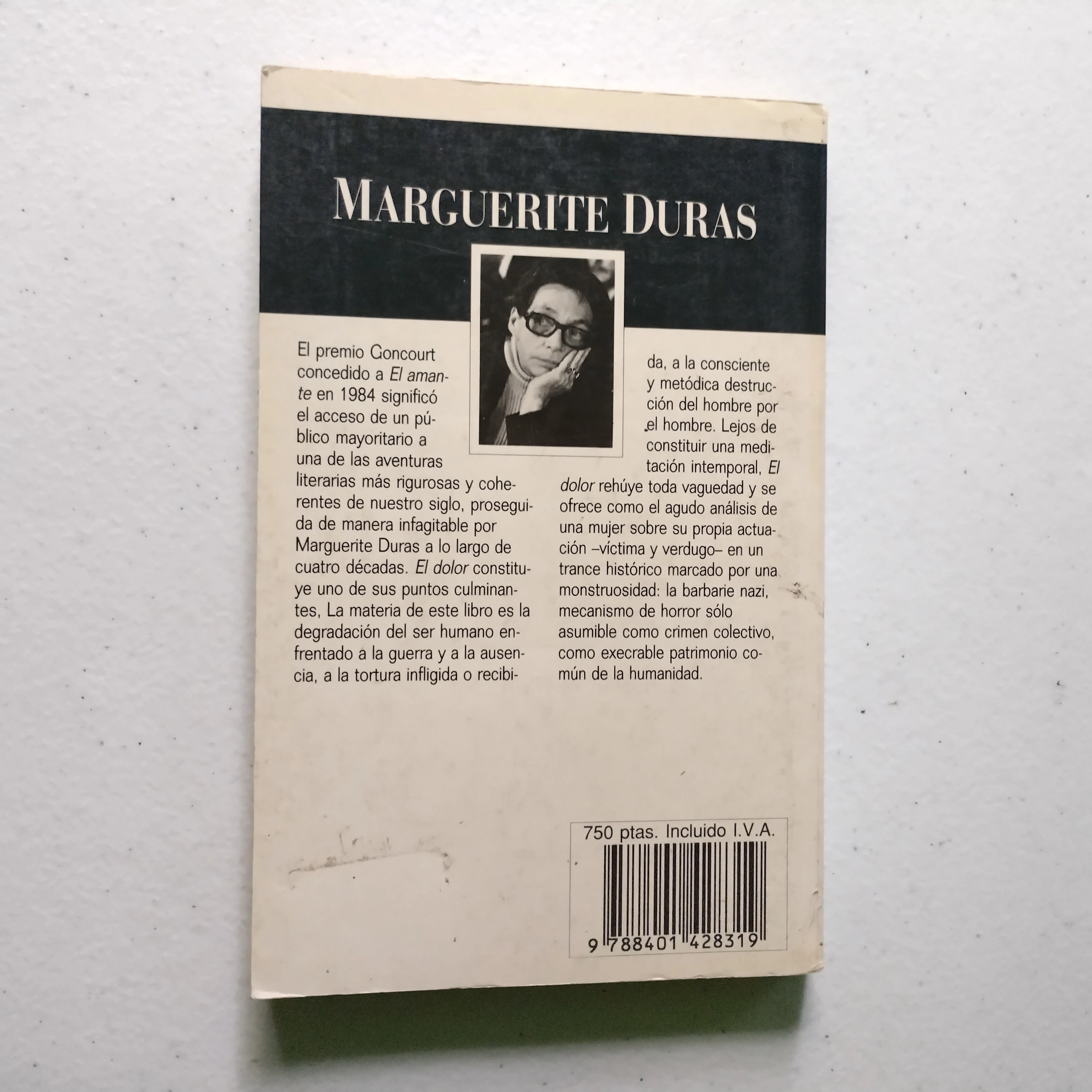 El dolor, Marguerite Duras, usado 2