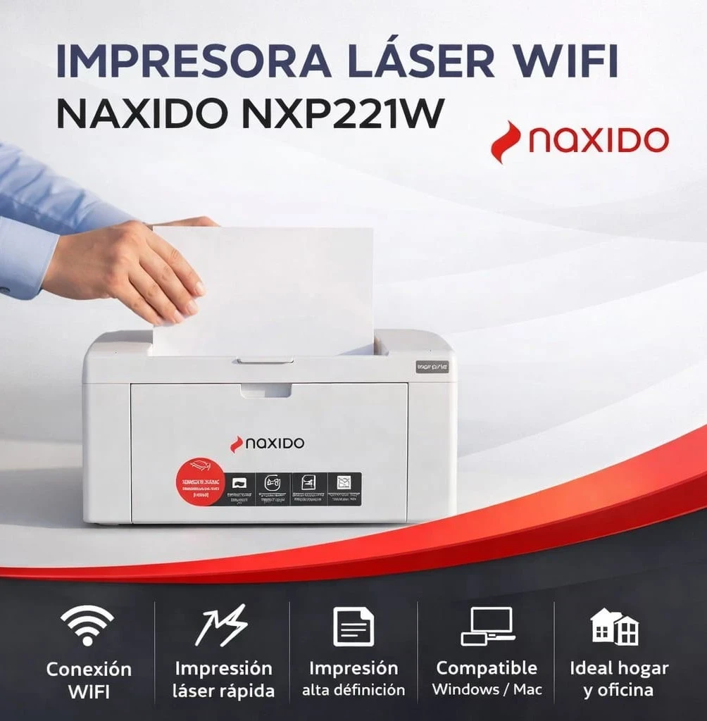🖨️ *IMPRESORA LASER NAXIDO NXP221W  C/WIFI 📲
