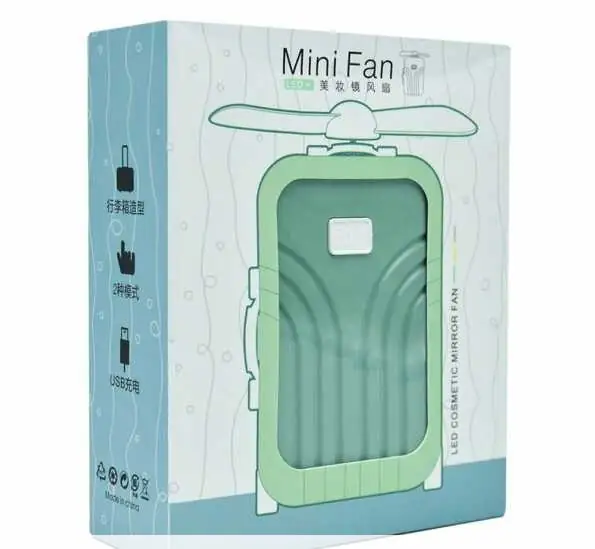 Aro De Luz Mini Maleta Con Espejo Y Ventilador 