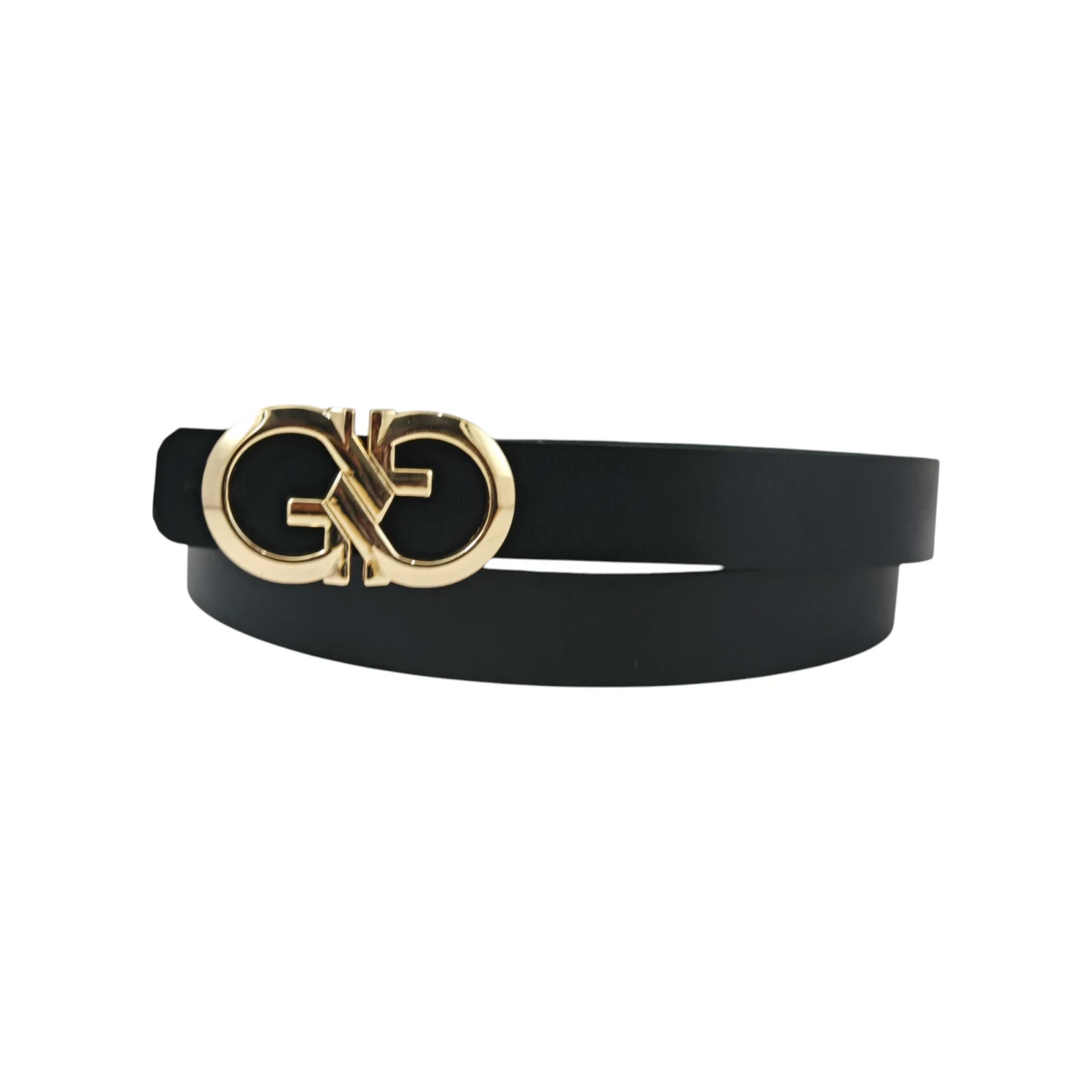 FERRAGAMO dorada ancho 2.5 cm