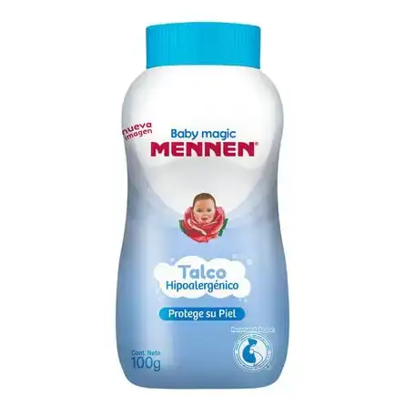 TALCO HIPOALERGÉNICO PROTEGE SU PIEL 100 G MENNEN BABY MAGIC