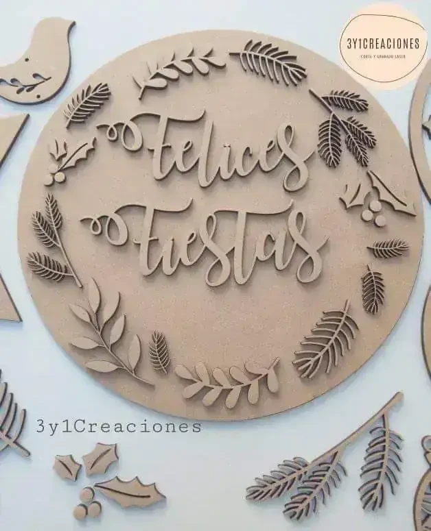 CARTEL RAMITAS FELICES FIESTAS