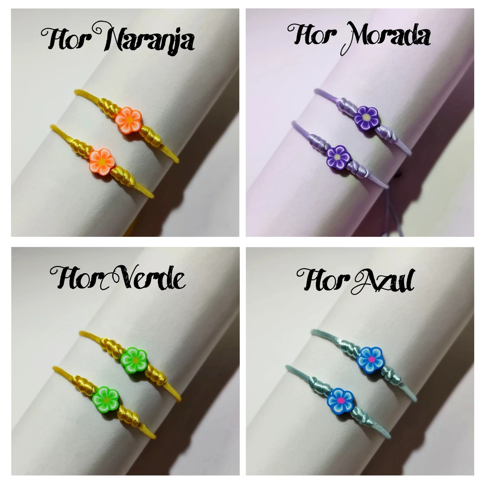 Dúos Pulseras para Amigas de Flores 2