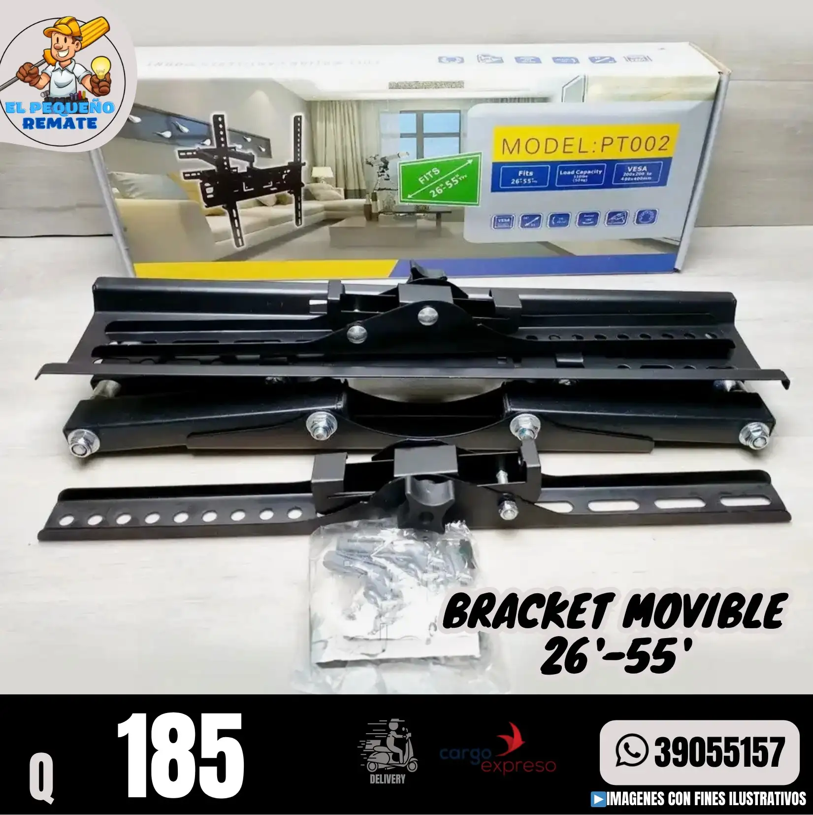 BRACKET MOVIBLE 26'-55' PT002