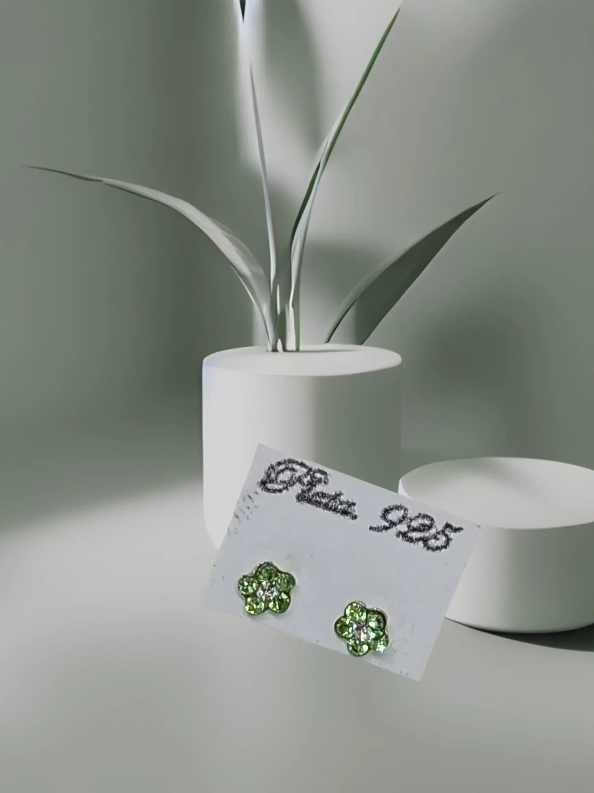 Broquel de flor verde 