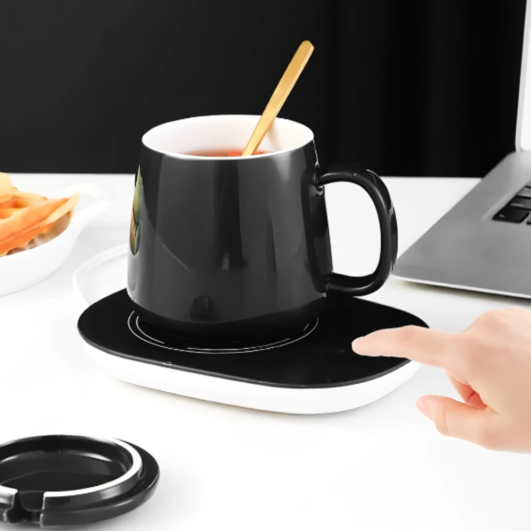 Taza con Calentador + Cuchara
