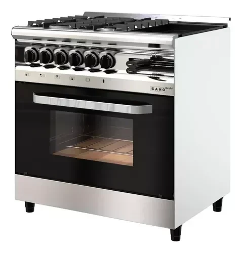 Cocina Morelli 4 Horn. + Plancha MultiGrill Saho 82cm T/Vidrio 2