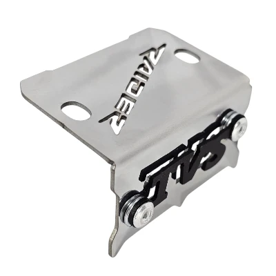 Tvs Raider 125 / P. freno delantero acero cromado logo 3d negro ML