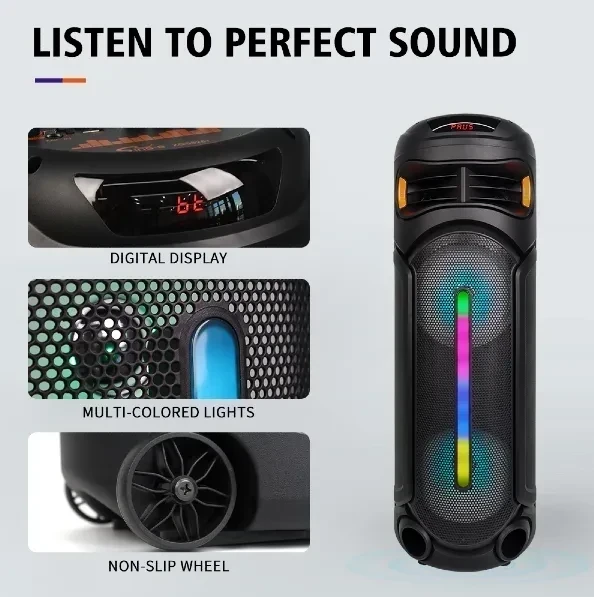 Parlante Bluetooth / 80cm / 1 Micro / Control 𝙎𝙄𝙉𝙂-𝙀 4