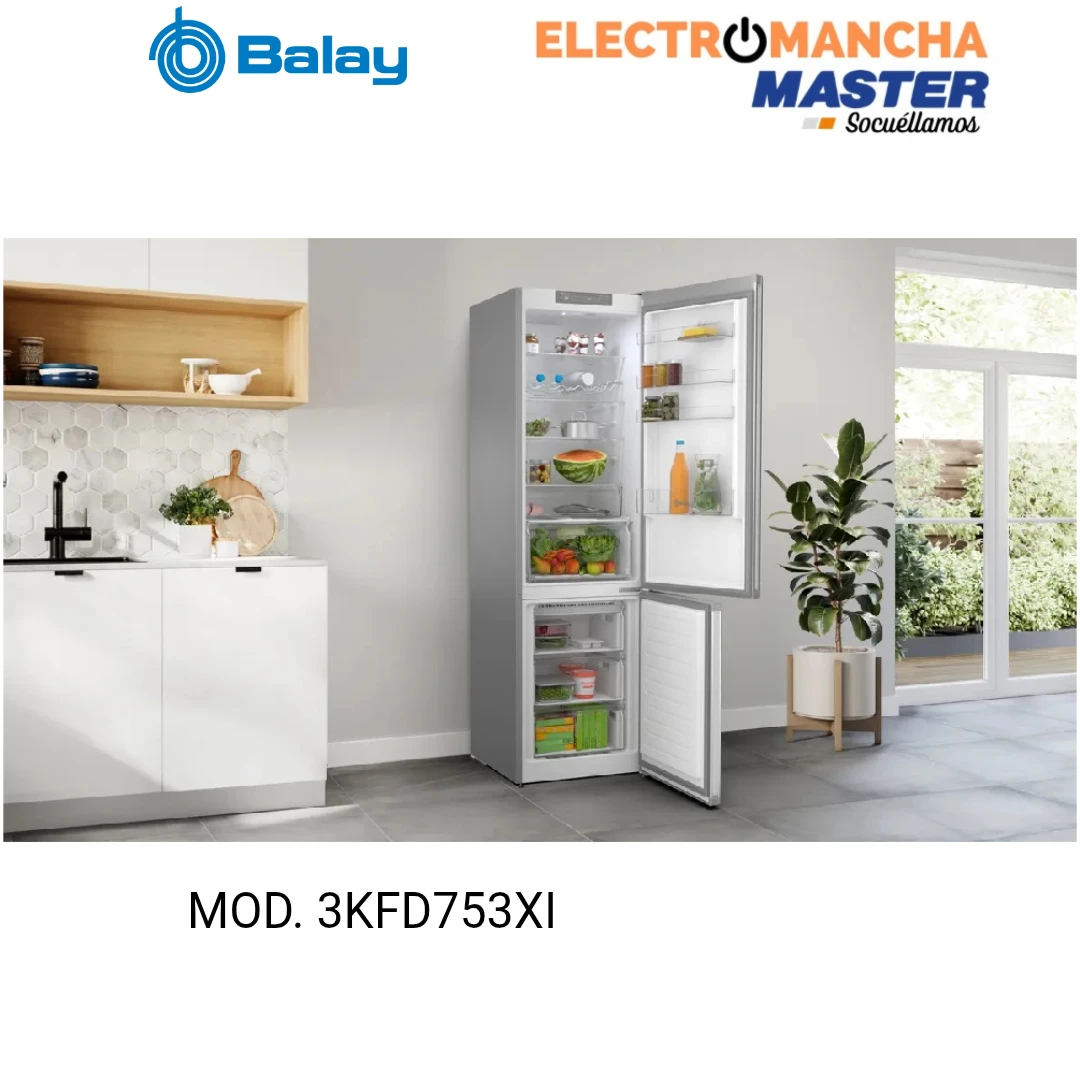 FRIGO COMBI BALAY 3KFD753XI INOX 2,03*60 NF CLASE D 3